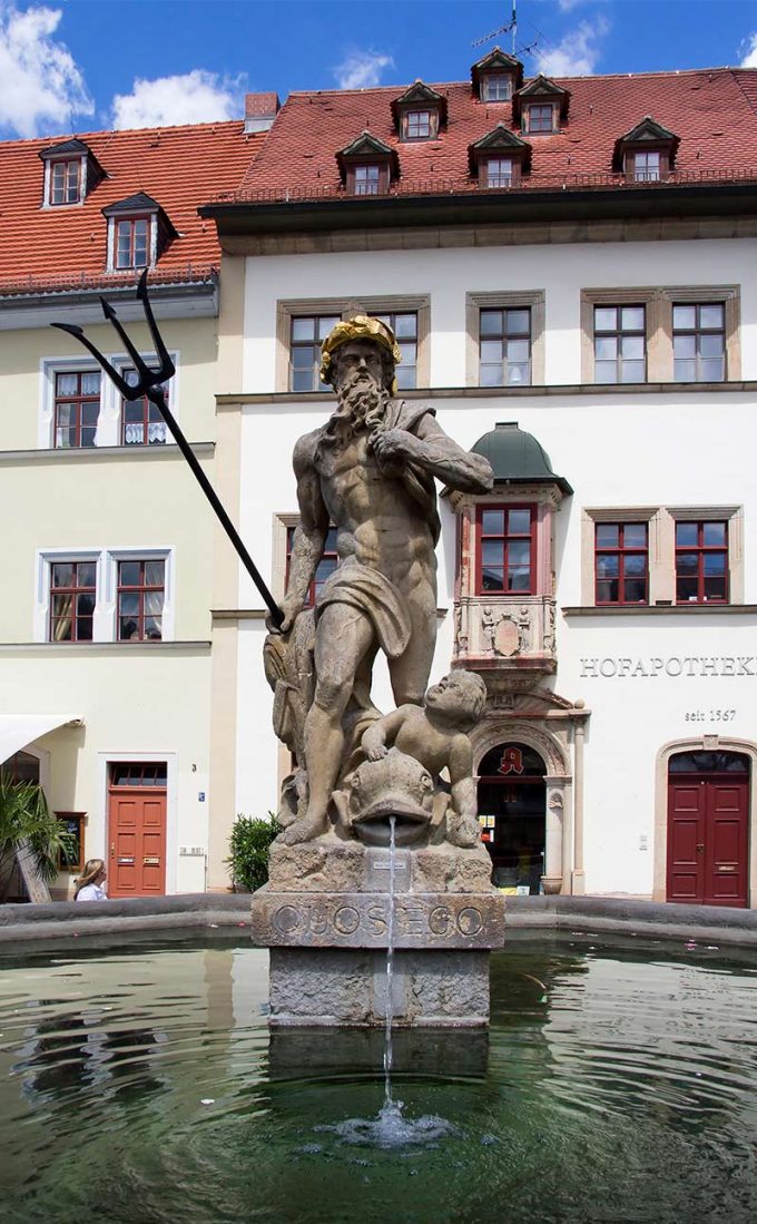 Der Marktplatz in Weimar