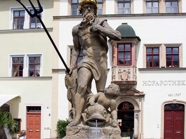 Der Marktplatz in Weimar