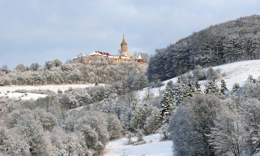 Leuchtenburg im Winter